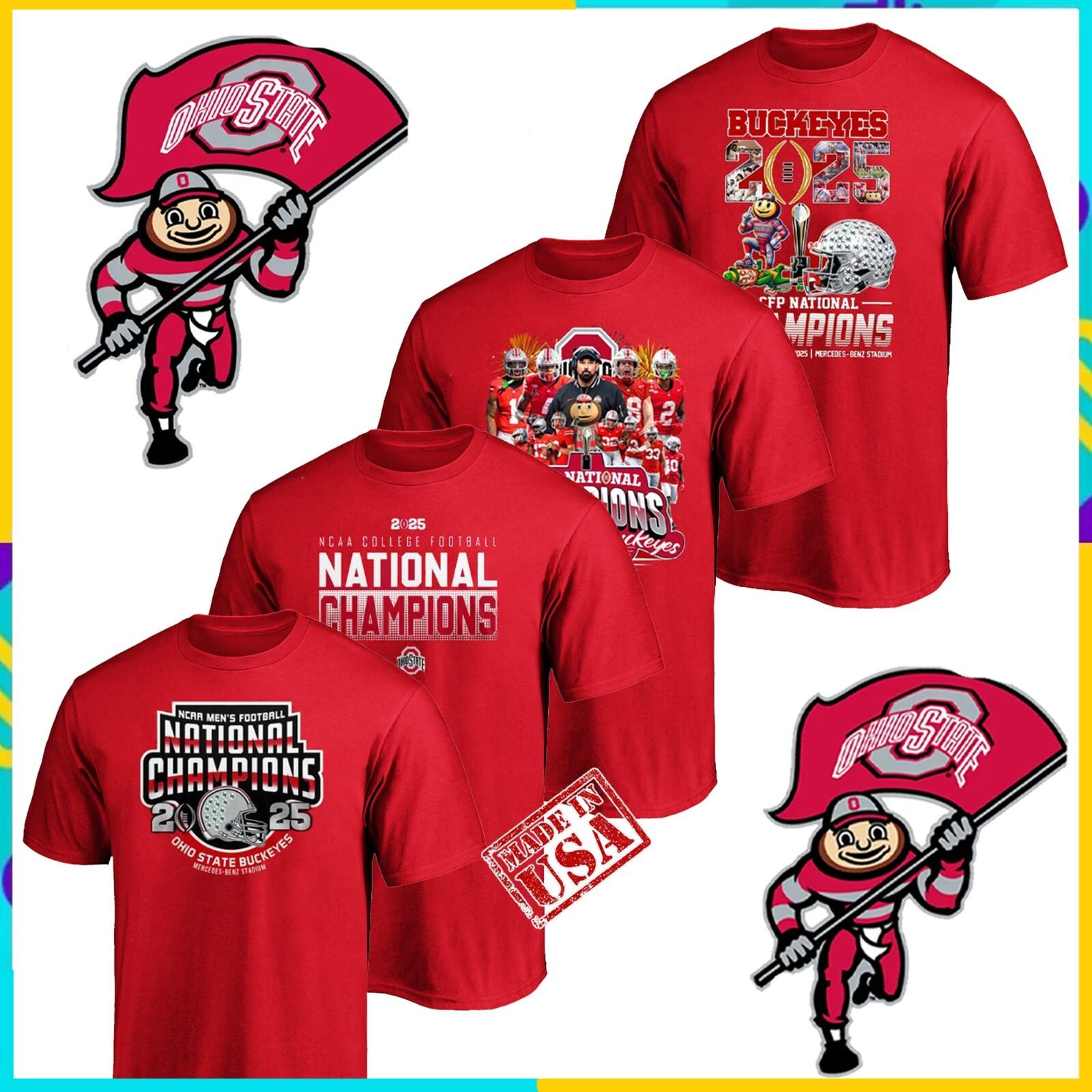 NEW!! Ohio State Football Winner 2026 T-Shirt Champions For Fans Full Size S-4XL M