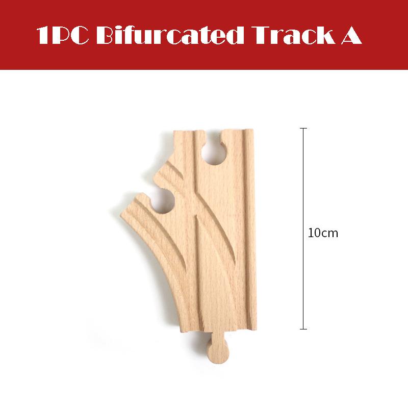 All Kinds Wooden Track Railway Toys Beech Wooden Train Track Accessories Fit for Brand Tracks Educational Toys for Children