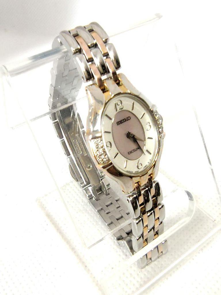 [USED] Seiko Exceline 6-piece diamond watch with mother-of-pearl dial, 1F20-0AW0