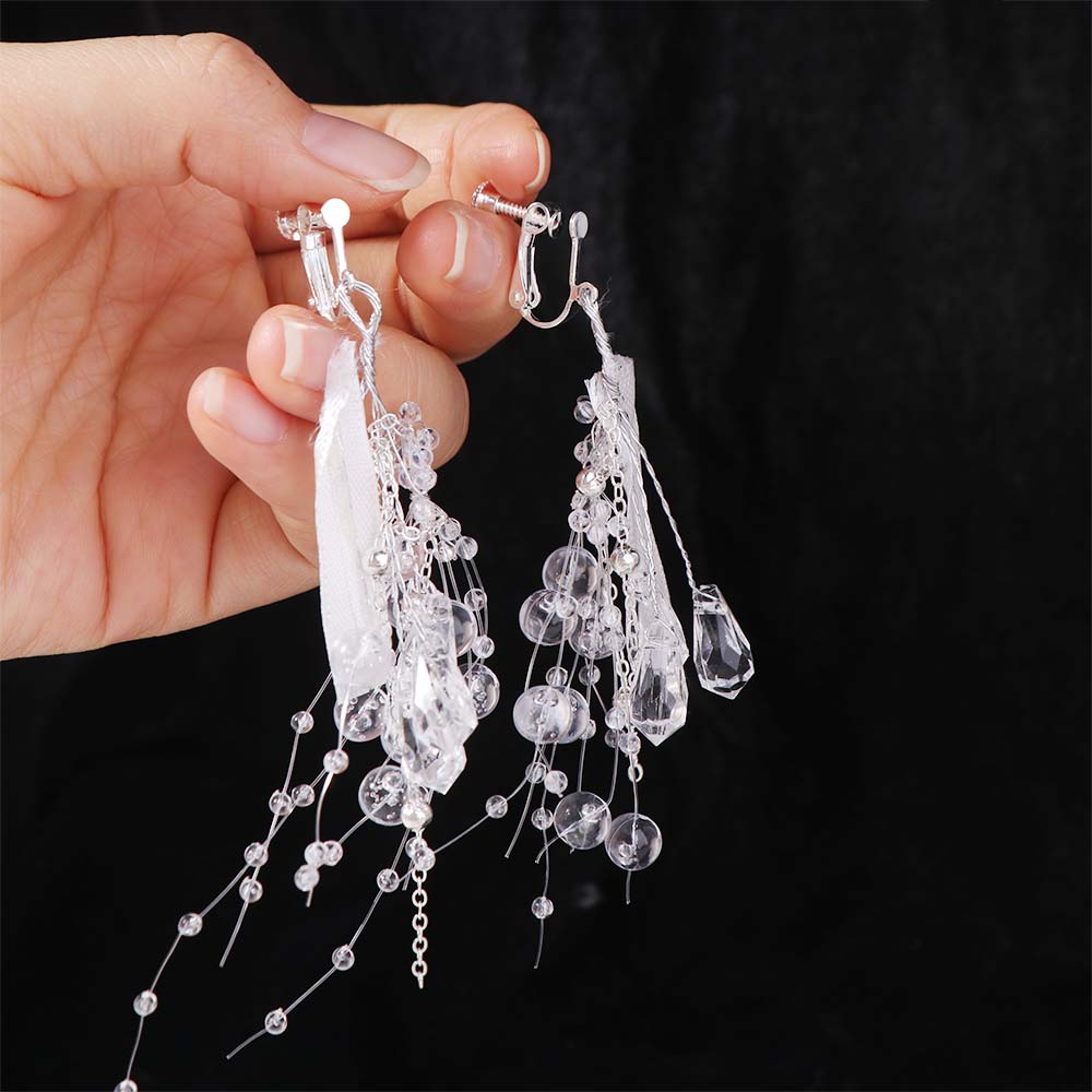 Fairy Krystall Hårbøyle Tiara Juvelbesatt Rhinestone Pannebånd Bryllup Stylingtilbehør