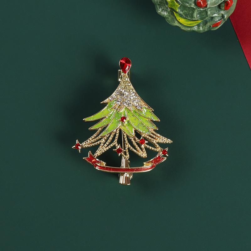 Weihnachtsbaum-Brosche neu trendy retro hochwertig Damenanzug Pullover Korsage exquisite Weihnachts-Pin-Accessoires