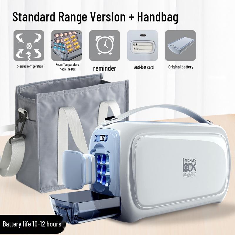 Portable Insulin Cooler with Rechargeable Battery