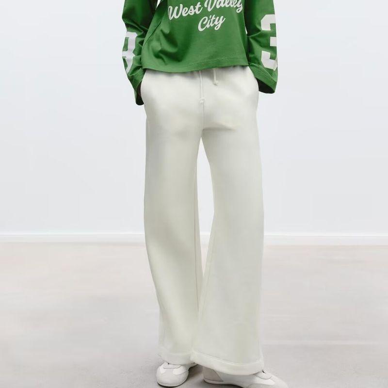 

Cotton Blended Digital and Stripes Long Sleeves Sweatshirt 5644157 Simple High Waist Digital Casual Pants Ben White Pants L