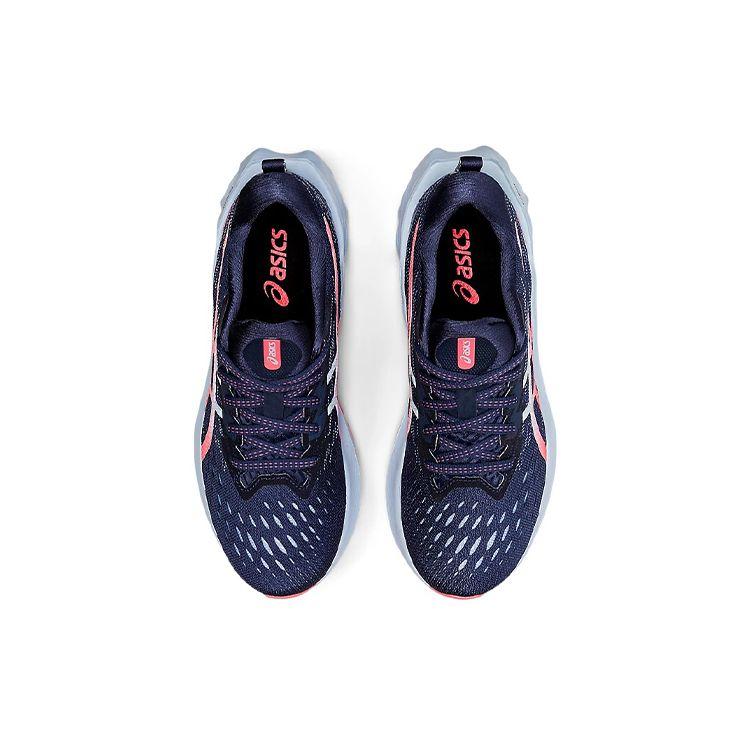 ASICS Novablast 2 Women's Thunder Blue Pink Neutral Running Shoes 1012B049-400