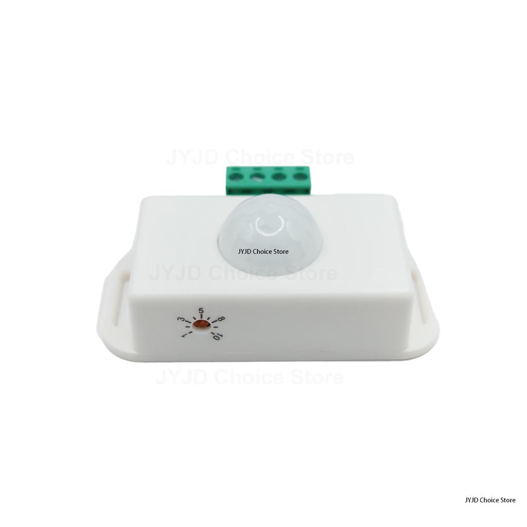 DC 12V-24V 8A PIR Motion Sensor Switch Automatic Adjustable Motion Sensor Motion Sensor Infrared PIR For LED Light