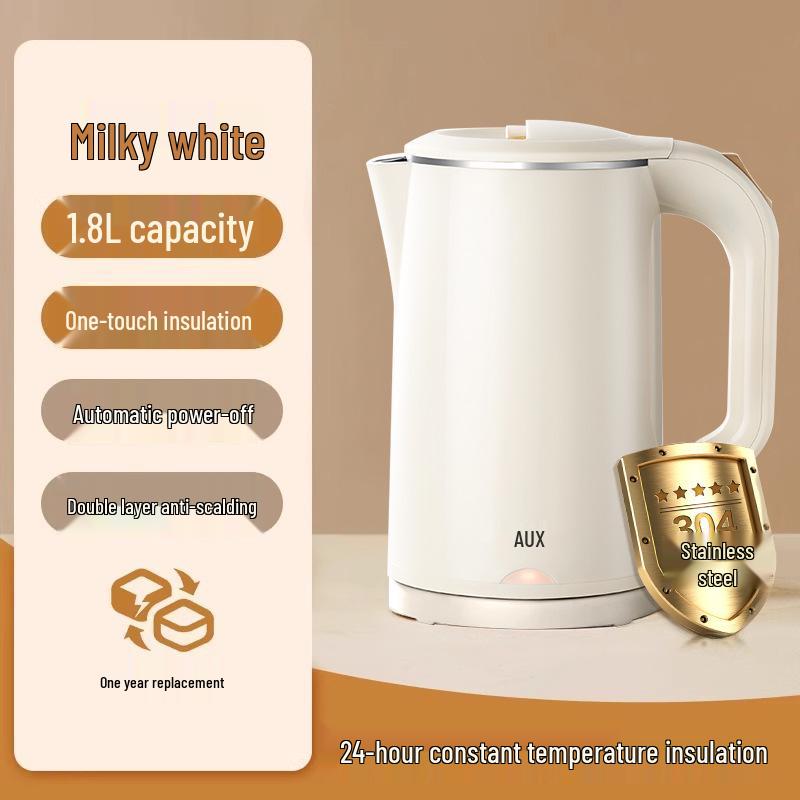 AUX Portable Electric Kettle with Constant Temperature and Automatic Insulation for Dorms
