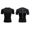 Cross Print Compression Shirt for Men Christian Sporty Quick Dry Tshirt Tees Tops Gym Workout Fitness Undershirts Baselayers