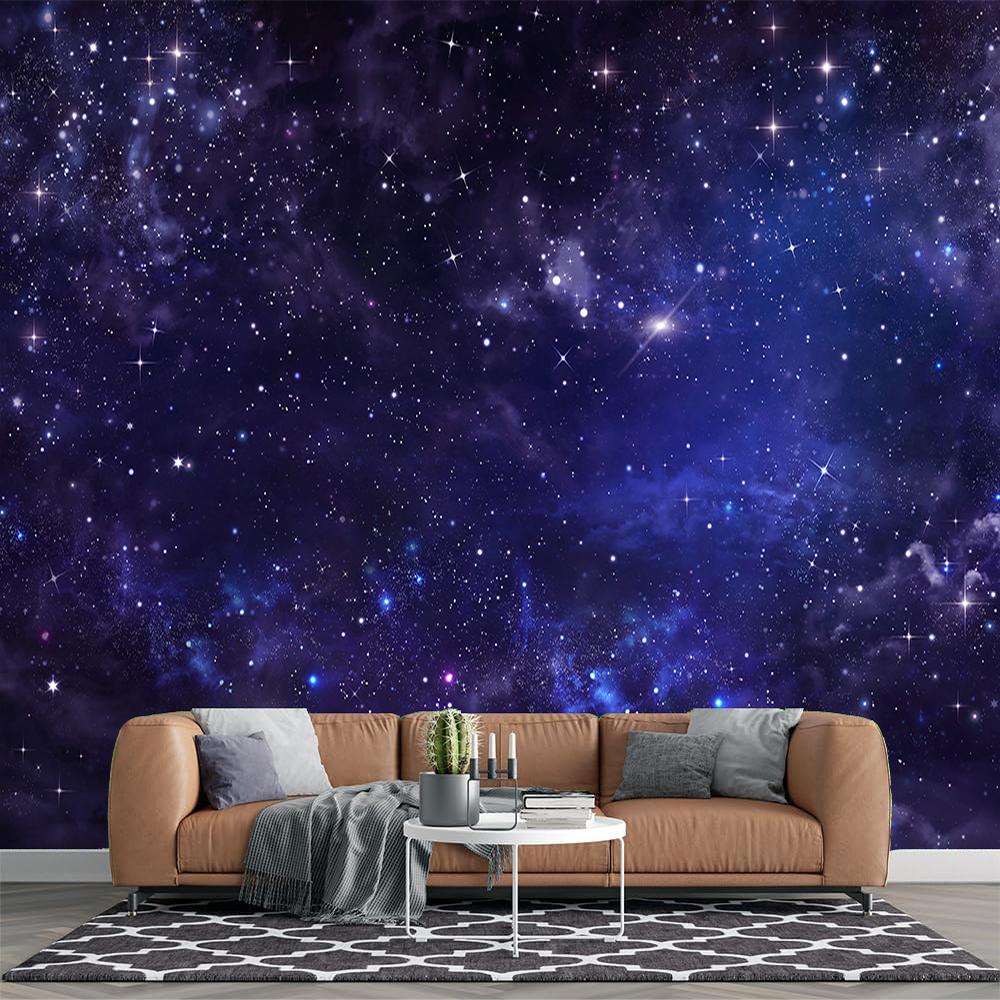 Galaxy Wallpapers 3d Starry Universe Wallpaper Living Room Ceiling Galaxy Wall Mural