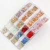 Glitter Rhinestones AB-Flat Back Shiny Stones Nail Art Decoration Mixed Sizes Nail Gems Crystal Strass Accessories