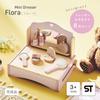 Smart-i Wooden Pretend Play Set, 8-Piece Set, Mini Dresser, Compact Tabletop, Cosmetic Play, Acrylic Mirror, ST Mark, Safety Toy, Flora