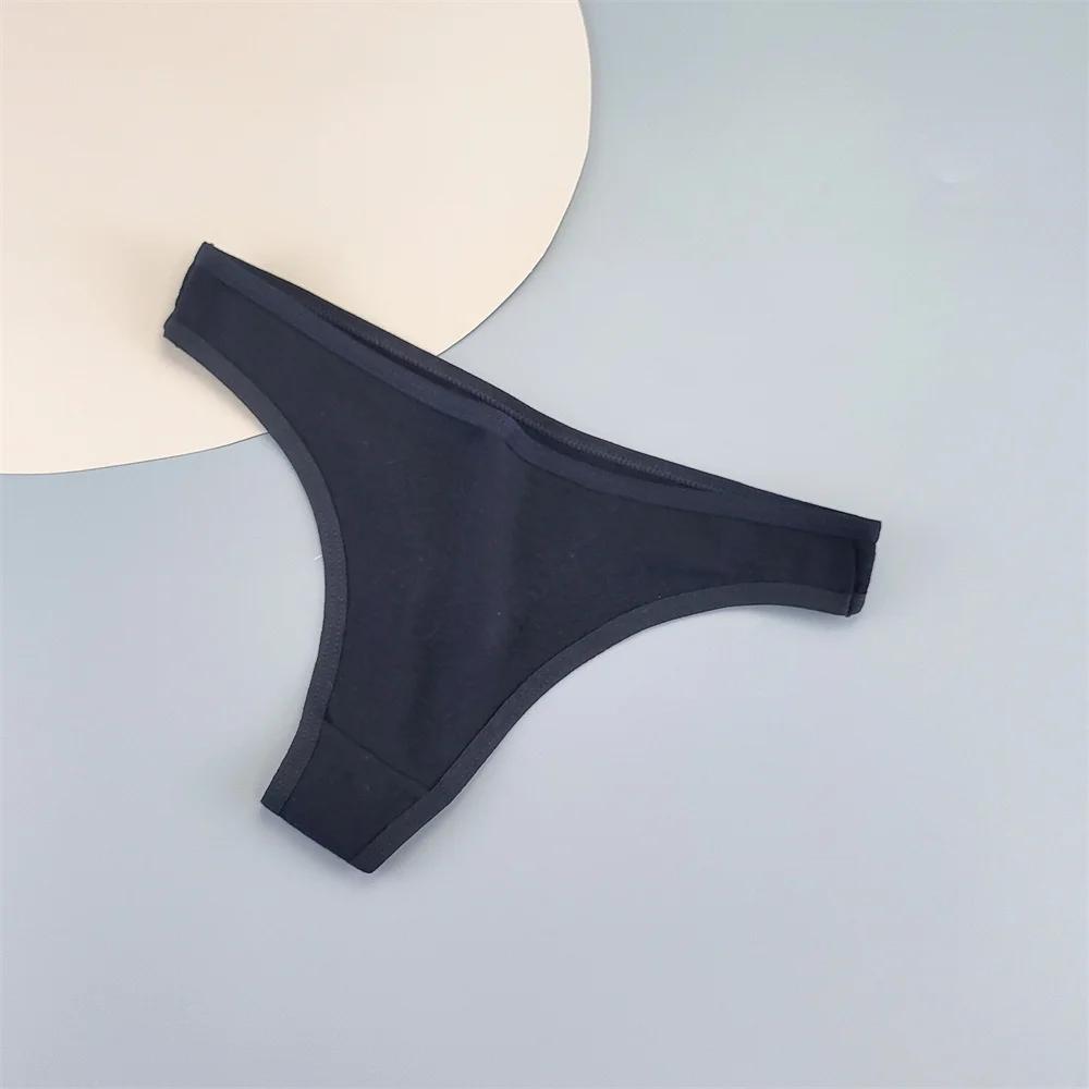 6 STÜCK/Set Sport Damen G-String Baumwolle Pack Unterwäsche Einfache Damen Nahtlose Slips Low Rise Einfarbig T-Rücken Lingerie