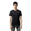 Li Ning Running Series Solid Color Logo Print Round Neck Short Sleeve T-Shirt Men Tops Black ATST077-1