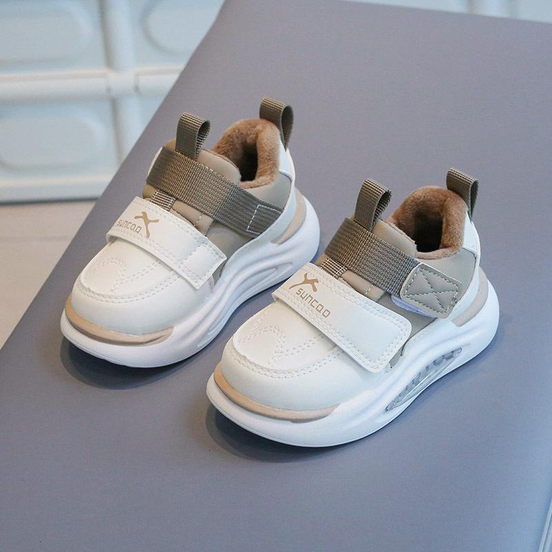 Children's Sports Shoes Leather 2025 Spring and Autumn Toddler Shoes for Girls Boys Non-slip Casual Running Shoes