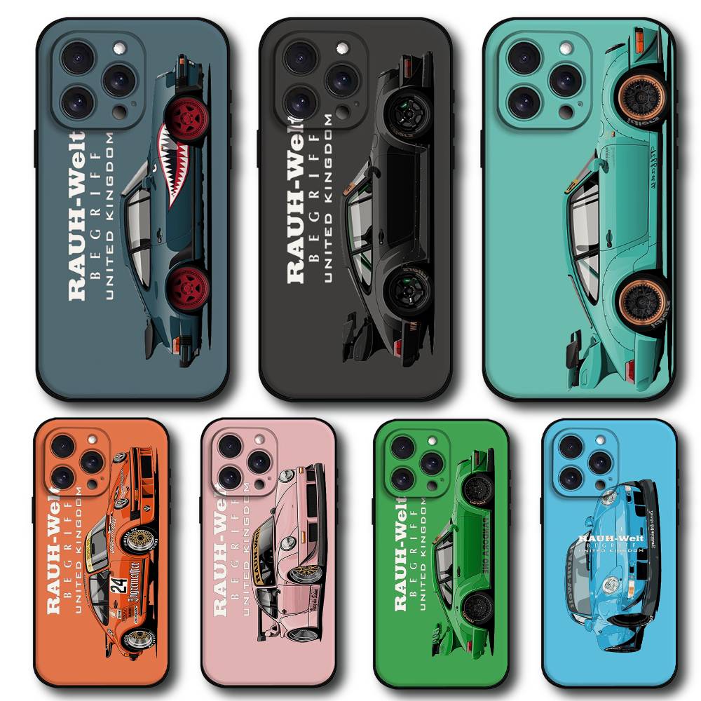 Phone Case For Iphone 16 15 11 13 14 Pro Max 7 8 Plus X Xr Xs Max 12mini Black Shell Cover Case