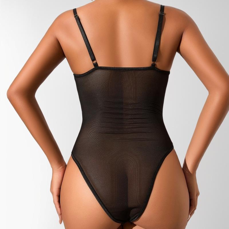 Color Underwire Lace Elegant Solid Bodysuit Sexy Slimming And Supportive
