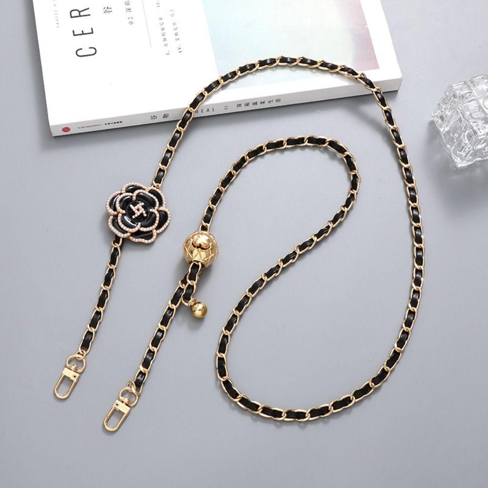 

Diagonal Phone Case Hanging Camellia Phone Neck Straps Crossbody Phone Chain Girl Ladies style 4