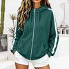 Women's Hooded Sweatshirt Long Sleeve Color Pullover with Pockets Casual Fall Fashion