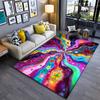 Colorful Abstract Star Pattern Carpet for Living Room Decor Suitable for Use As an Anti-slip for Living Room Bedroom Sofas