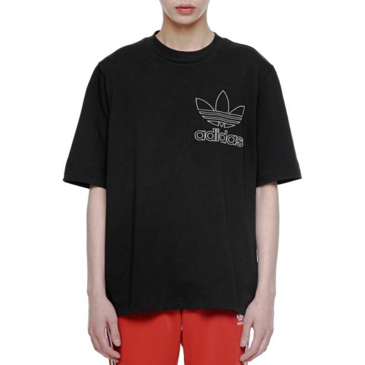 adidas Originals Drop Shoulder Sleeve T Shirt Men's Black DV1563