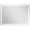 Bathroom Mirror with LED Lighting, Anti-Fog Pad, 3 Adjustable Colors, Silver
