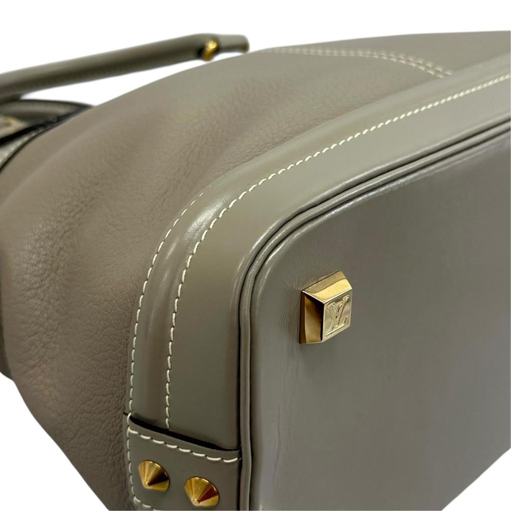 Louis Vuitton Lockit PM M91790 Handbag Gray Women Suhari Used
