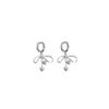 Elegant Love Heart Bow Earrings: Princess Style, Exquisitely Crafted for Women