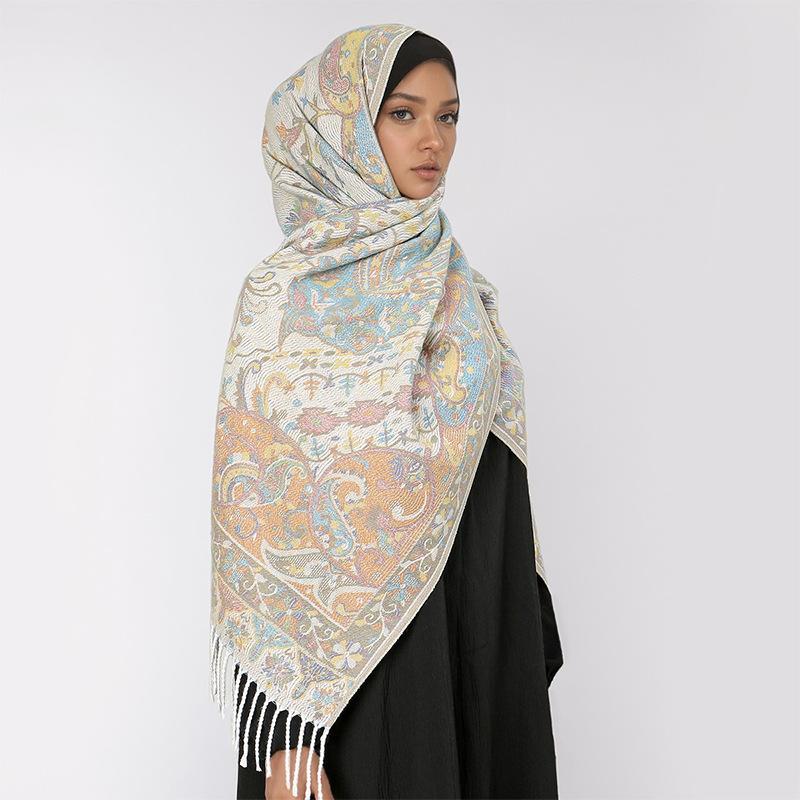 High-End Damen Schal Herbst und Winter Schal Dual-Purpose Kernzwirngarn Verdickter Warmer Schal