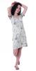 Moomaya Printed V-Neck Nightgown Sleepwear For Women  s  Nightwear  Soft