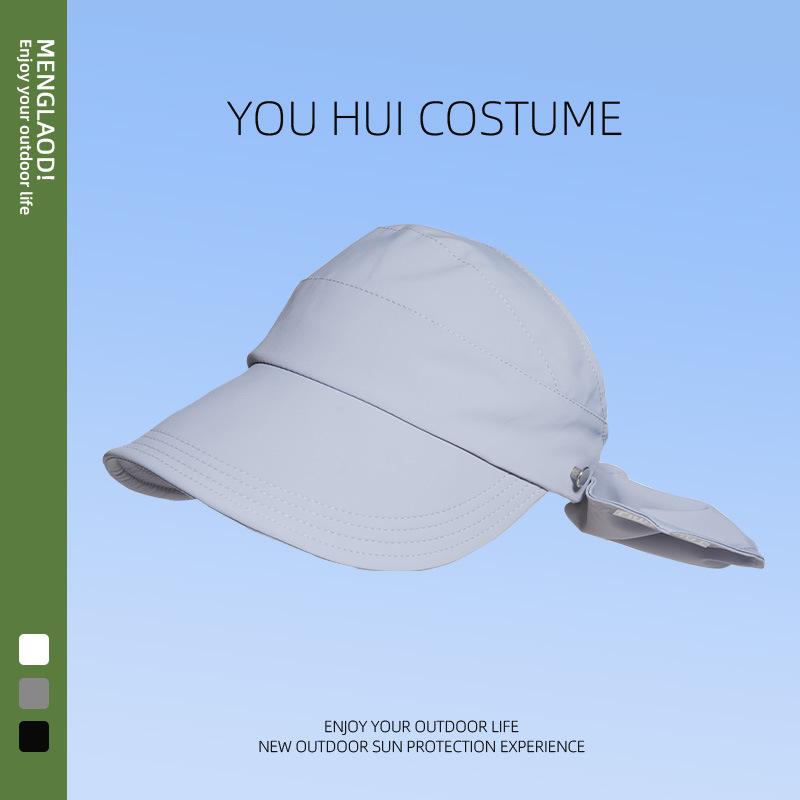 

The same bow duck tongue empty top hat big brim exposed ponytail sun hat summer outdoor sun hat average size (50-60cm)