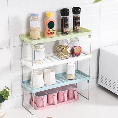 40cm Standing Rack Kitchen Bathroom Countertop Storage Organizer Shelf Holder Rack