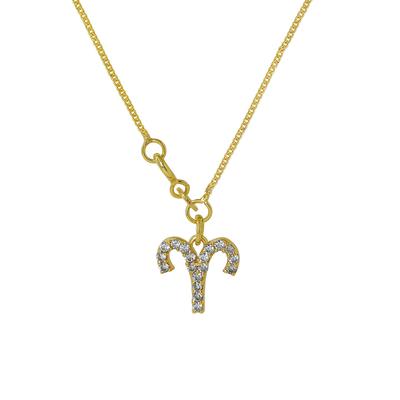 Astrological Aries Zodiac Sign Necklace, 925 Sterling Silver Handmade Jewelry, Zodiac Jewelry, Unisex Jewelry