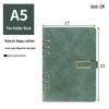A5/B5 Business Loose-Leaf Notebook, Thick PU Leather Customizable Cover