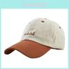 Street Dance Hat With Embroidered Letter Design For Summer Outdoor Sun Protection