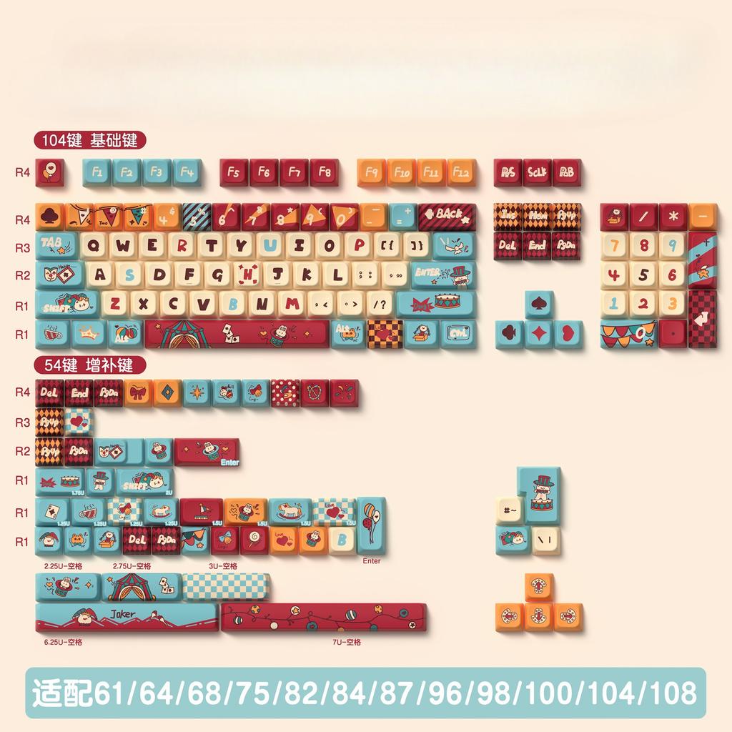 Personalized Customized PBT Thermal Sublimation Mechanical Keyboard Cap, Unique and Durable Keycap Set for Enthusiasts