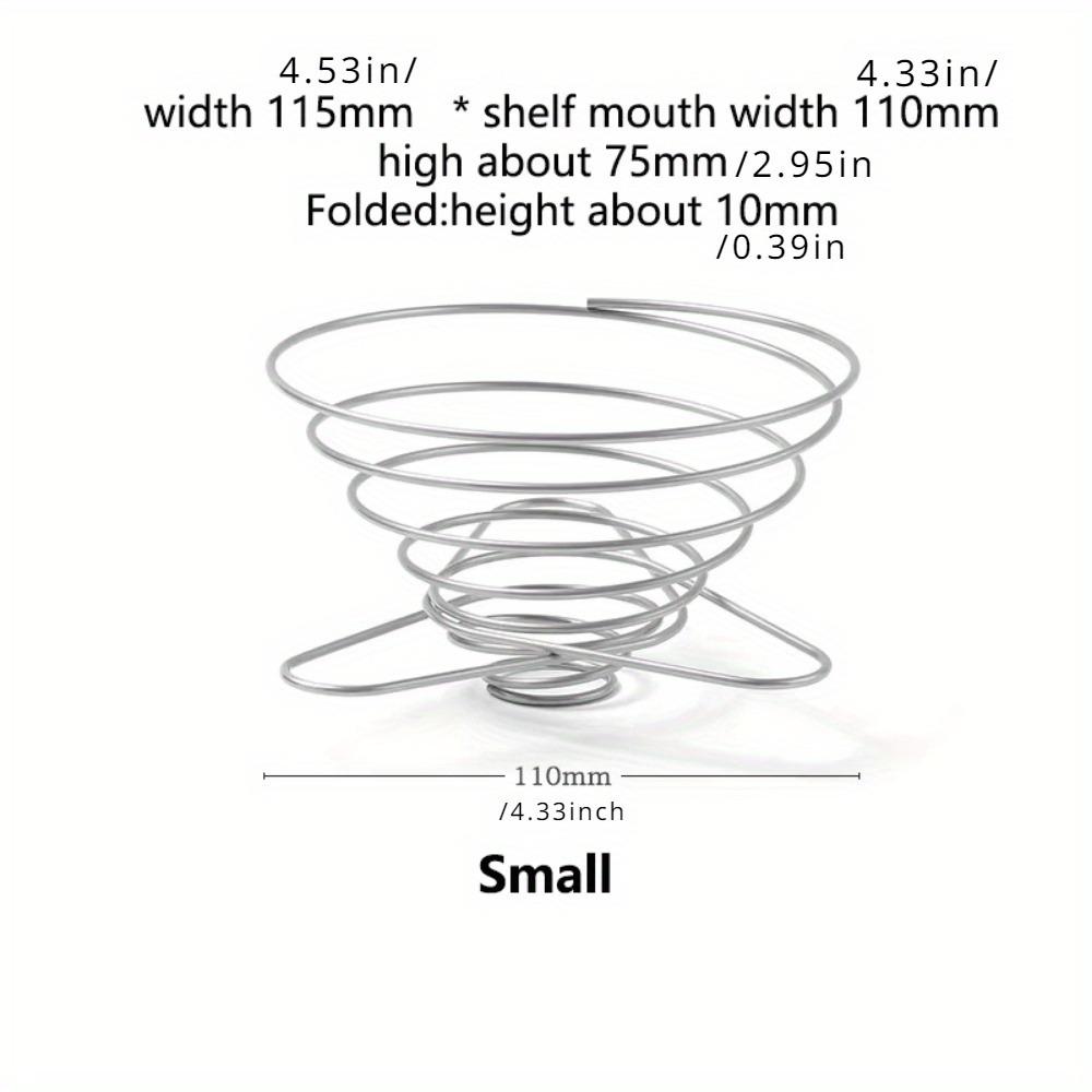 

1PC Espresso Coffee Filter Net Foldable Coffee Dripper Filter Cup Holder Drip Coffee Maker Refillable Spring Style Brewer