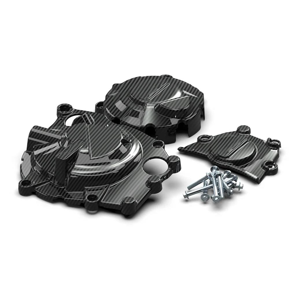 Yoothi Compatible GBRacing Engine Protector Side Covers for Kawasaki and Modified Kawasaki Eliminator Engine Guards ZX-25R, ZX-4R, ZX-4RR, (Carbon
