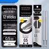 Zhibi 25-jähriges Jubiläum Zeitkapsel Gelstift, 0,5 mm Schwarz, Schnelltrocknende Doppelkugel-Spitze