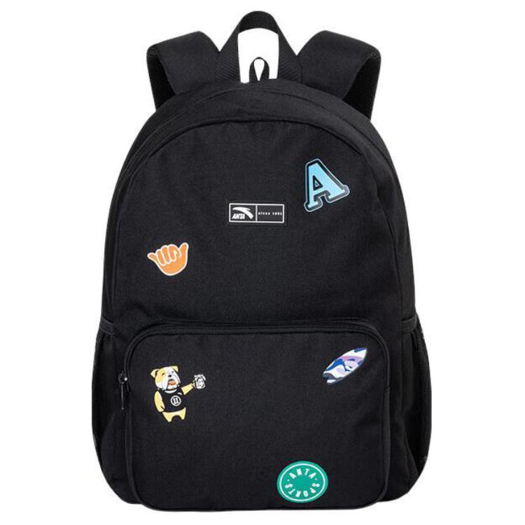 New Anta Canvas Laptop Backpack Regular Unisex Black 192238156-1