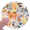 10 30 50Pcs Watercolor Farm Animals Stickers For Suitcase Skateboard Laptop Luggage Phone Car Styling Diy Decal Pegatinas