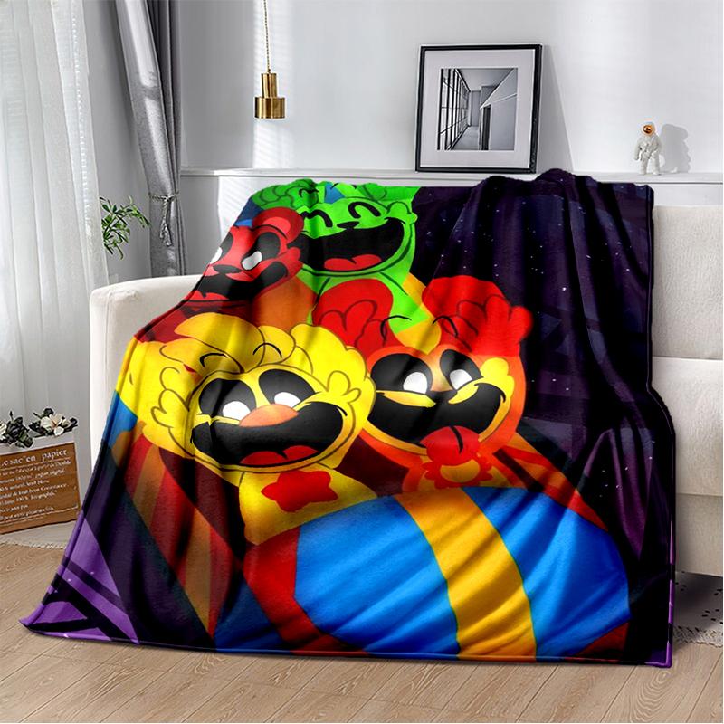 Cartoon S-Smiling C-Critters Catnap Craftycorn Soft Plush Blanket,Flannel Throw Blanket for Living Room Bedroom Bed Sofa Cover