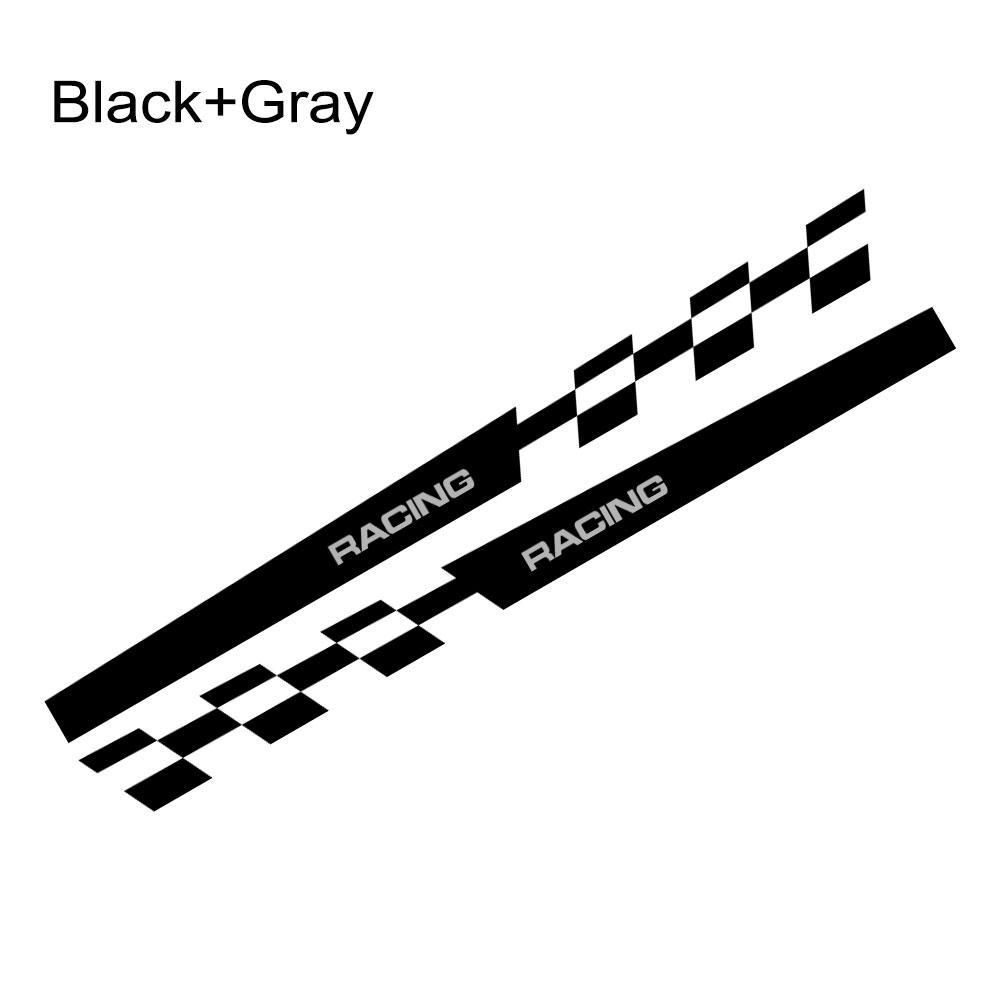 2PCS Car Door Racing Stripe Sticker Vinyl Decor Auto Exterior Decal Decor Tuning Accessories For Tesla Model 3 Y S X 2016-2024