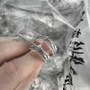 Adjustable Open Feather Rings Vintage Styles Unisex Jewelry Accessory for Women Men Gifts Silver Tone Retro Designs