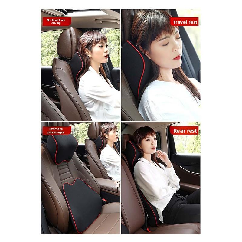 Car Neck Headrest Pillow Auto Seat Head Support Protector Automobiles Seat Rest Memory Cotton Under