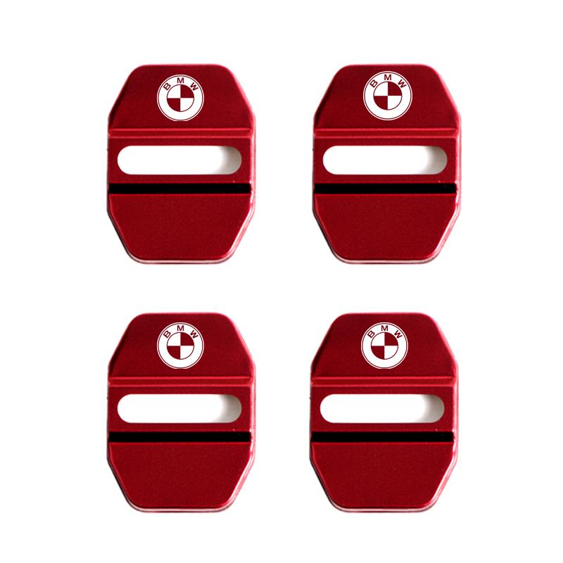 4pcs Slim Design Car Door Lock Cover Emblem Stainless Steel Protective Case Compact Exterior Decoration Auto Accessories For BMW npmk56