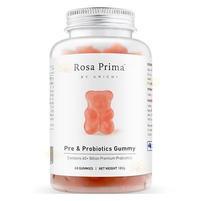 Rosa Prima pre- ja probiootikumide kummikommid by UNICHI (60 kummikommi) Toetab seedesüsteemi tervist