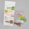 5Pcs/Set Candy Colors BB Brand Side Clips For Children Cute Cartoon Animal Shape Girls Hair Clip Water Drop Hair Accessories