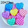 10Pcs New Cute Resin Mini 20*23mm Heart-Shaped Series Flat Back Scrapbooking DIY Jewelry Craft Decoration