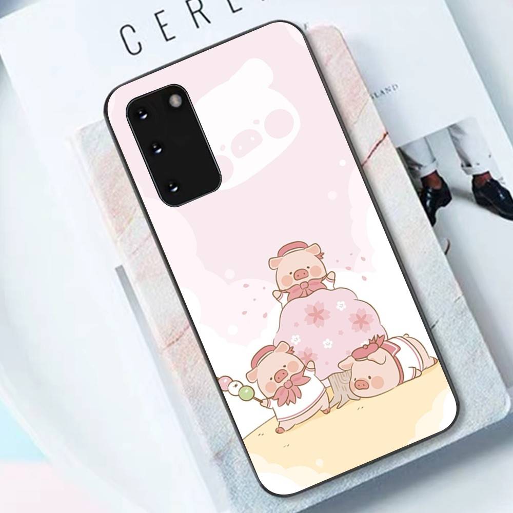 Cute Pig Cartoon L-lulu Phone Case For Samsung S 9 10 20 21 22 23 30 23 24 Plus Lite Ultra FE S10lite Funda