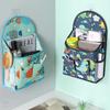 Wall Mounted Hanging Storage Bag Book Magaziner Storage Pockets Cotton Linen Moistureproof Sundries Hanging Pocket Behind Door