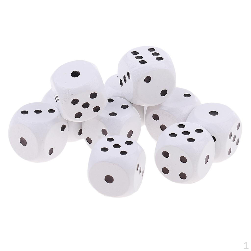 10 Sided Dices Spotted D6 Dies For DND Party Roleplay toys